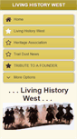 Mobile Screenshot of livinghistorywest.com