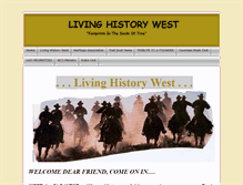 Tablet Screenshot of livinghistorywest.com